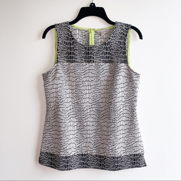Banana Republic Tops - Banana Republic Jacquard Print Sleeveless Blouse
